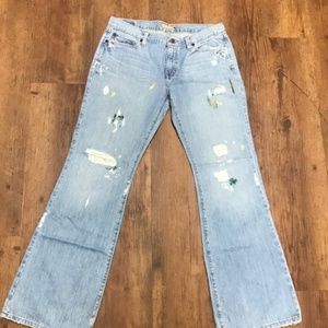 Abercrombie paint jeans